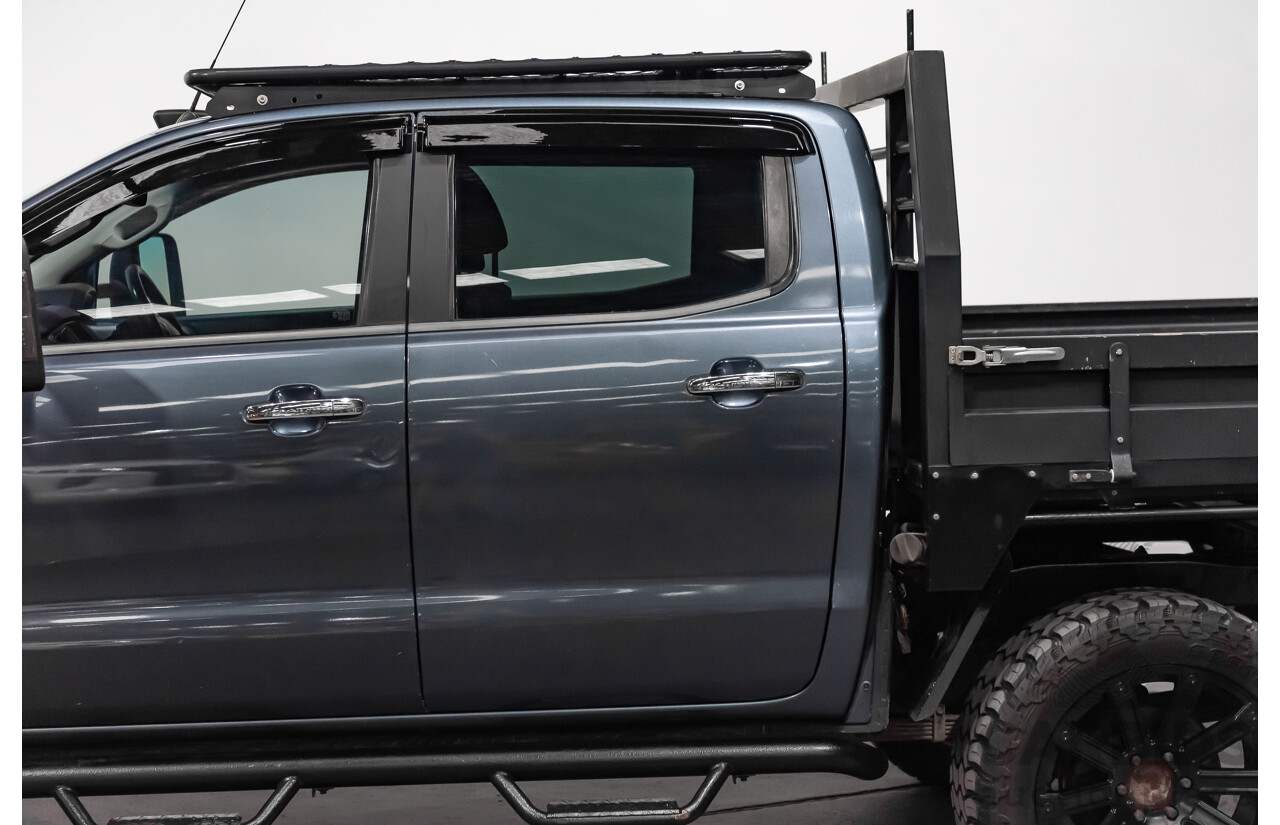 9/2015 Ford Ranger XLT 3.2 (4x4) PX MKII Dual Cab Tray Back Utility Metallic Grey Turbo Diesel 3.2L