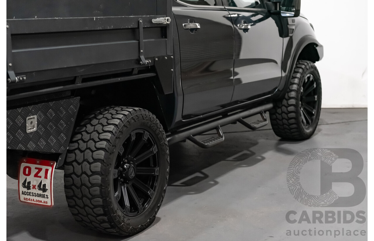 9/2015 Ford Ranger XLT 3.2 (4x4) PX MKII Dual Cab Tray Back Utility Metallic Grey Turbo Diesel 3.2L