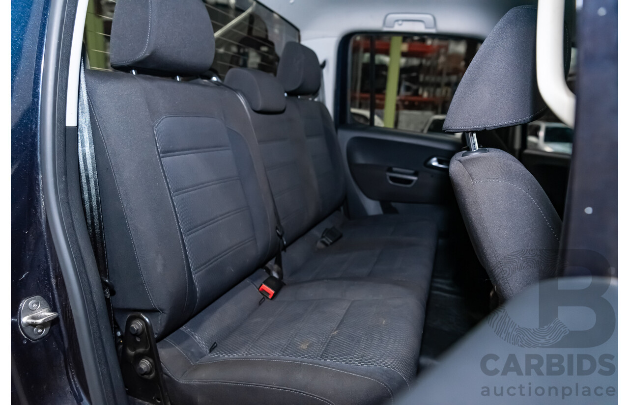 02/2019 Volkswagen Amarok TDI550 Highline V6 4Motion (4x4) 2H MY19 Dual Cab Utility Blue Metallic Turbo Diesel V6 3.0L