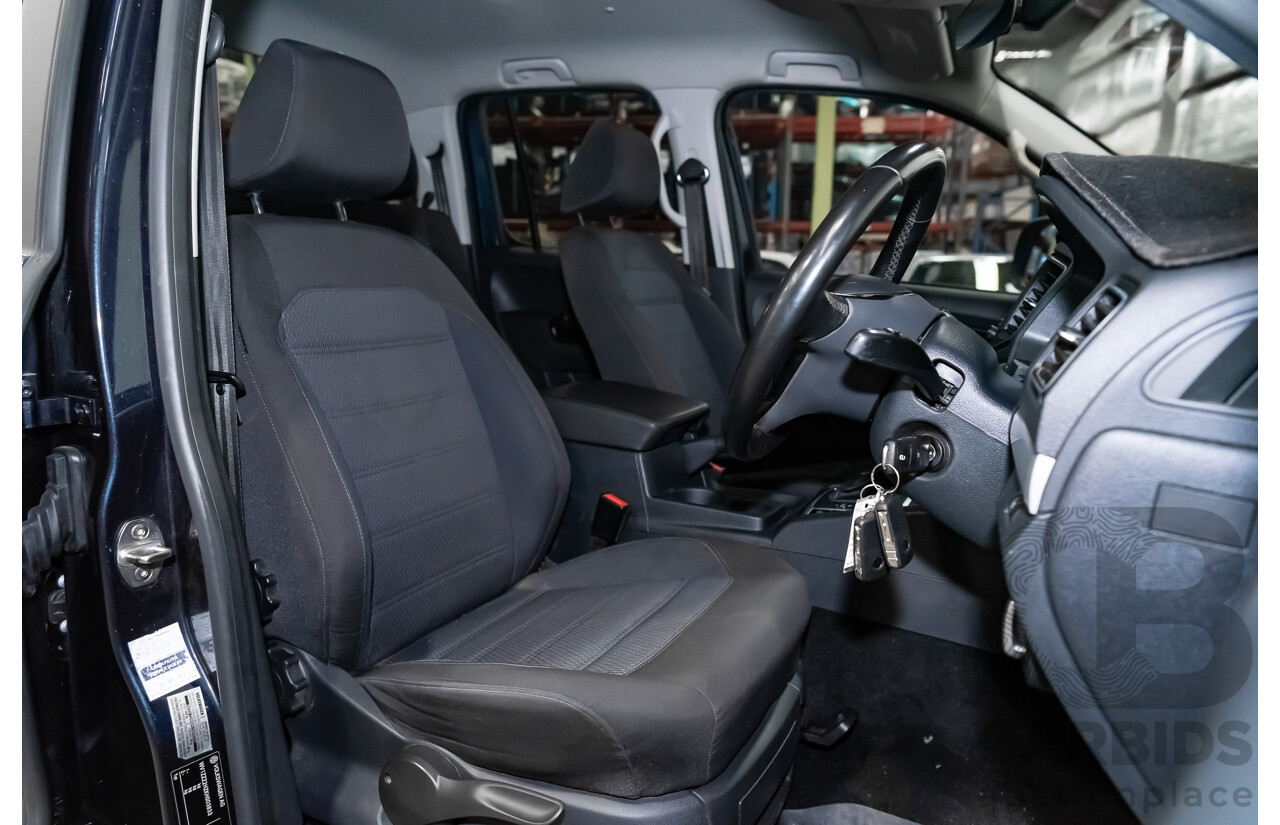 02/2019 Volkswagen Amarok TDI550 Highline V6 4Motion (4x4) 2H MY19 Dual Cab Utility Blue Metallic Turbo Diesel V6 3.0L