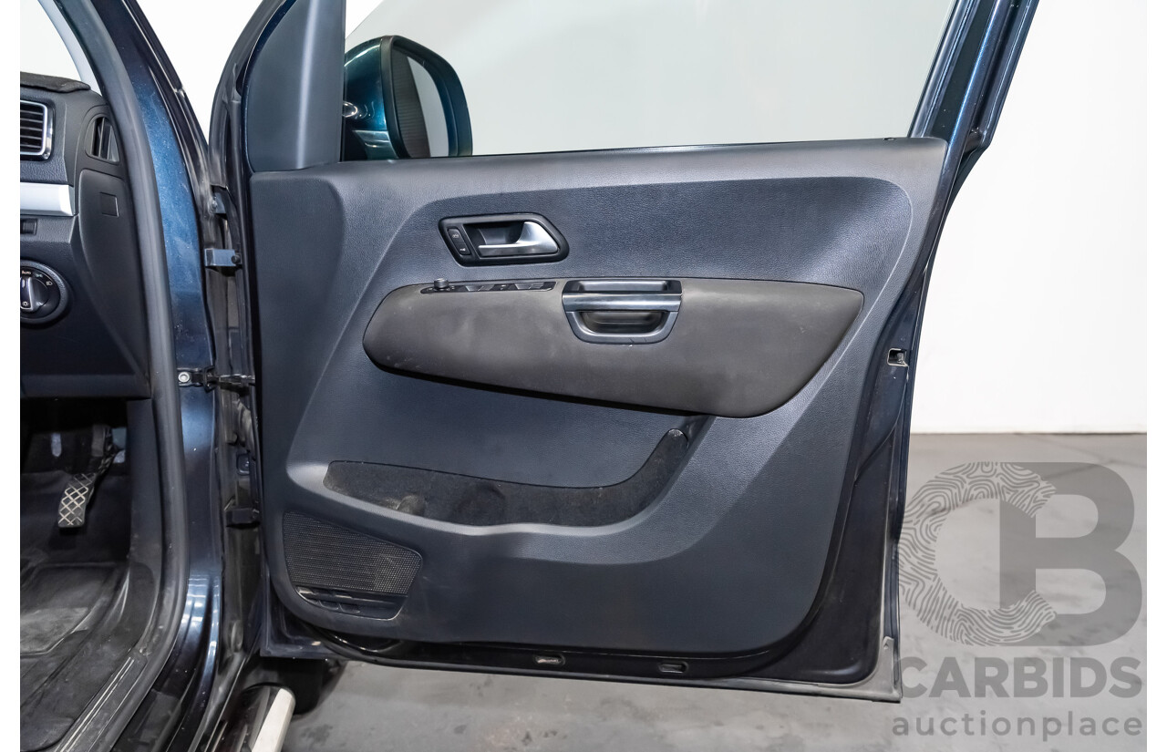 02/2019 Volkswagen Amarok TDI550 Highline V6 4Motion (4x4) 2H MY19 Dual Cab Utility Blue Metallic Turbo Diesel V6 3.0L