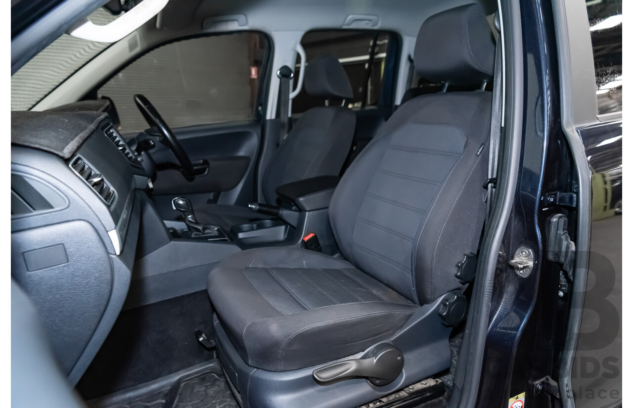 02/2019 Volkswagen Amarok TDI550 Highline V6 4Motion (4x4) 2H MY19 Dual Cab Utility Blue Metallic Turbo Diesel V6 3.0L