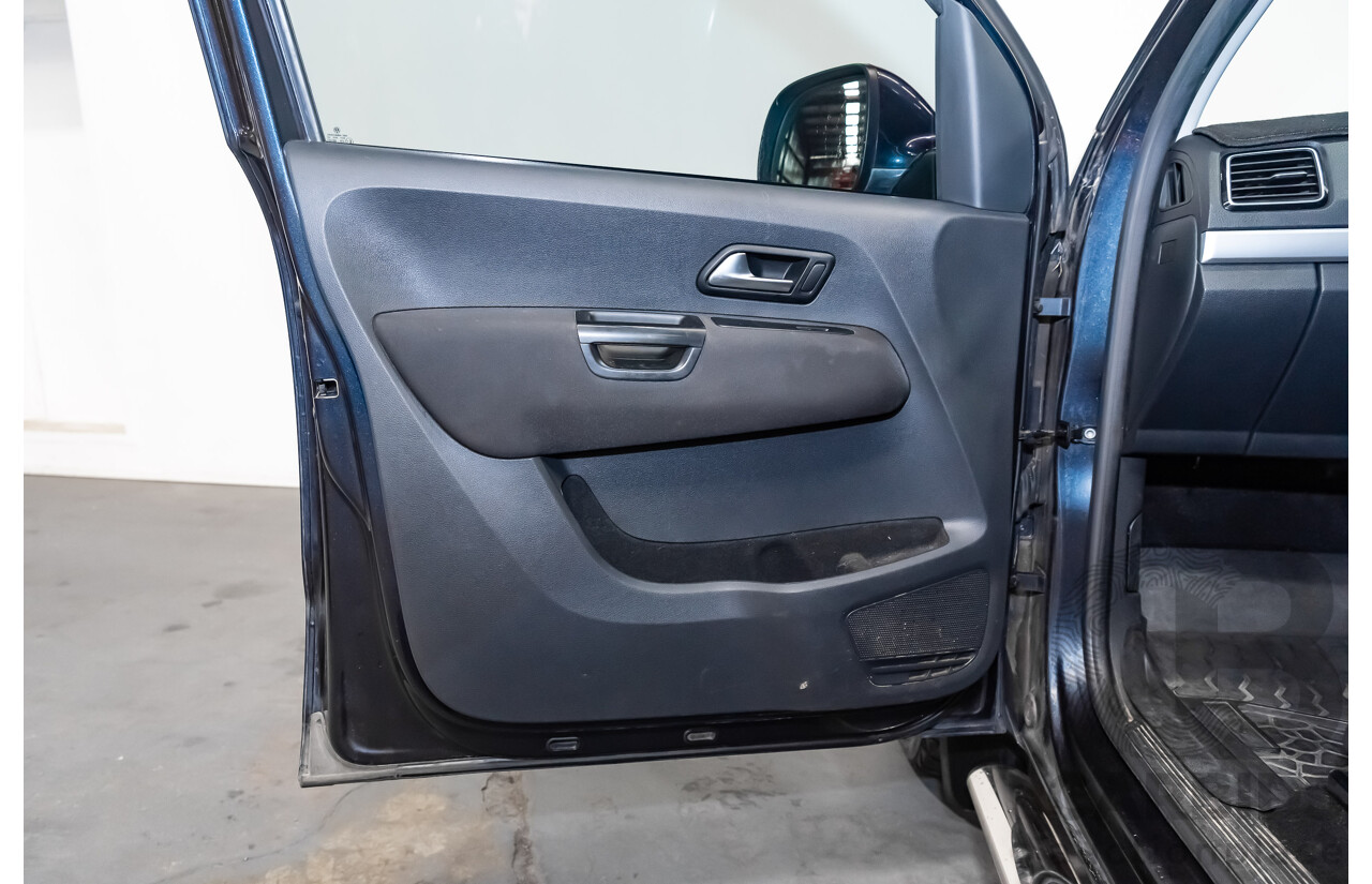 02/2019 Volkswagen Amarok TDI550 Highline V6 4Motion (4x4) 2H MY19 Dual Cab Utility Blue Metallic Turbo Diesel V6 3.0L