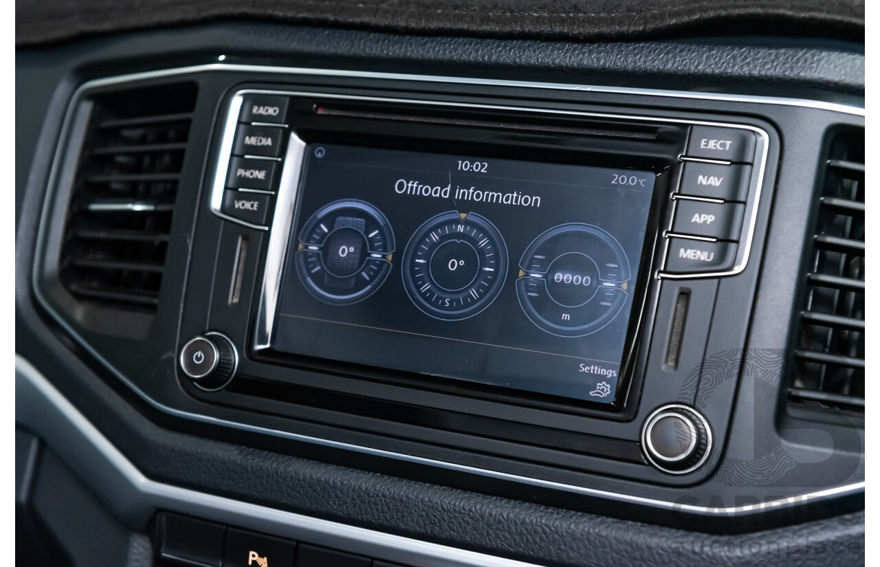 02/2019 Volkswagen Amarok TDI550 Highline V6 4Motion (4x4) 2H MY19 Dual Cab Utility Blue Metallic Turbo Diesel V6 3.0L