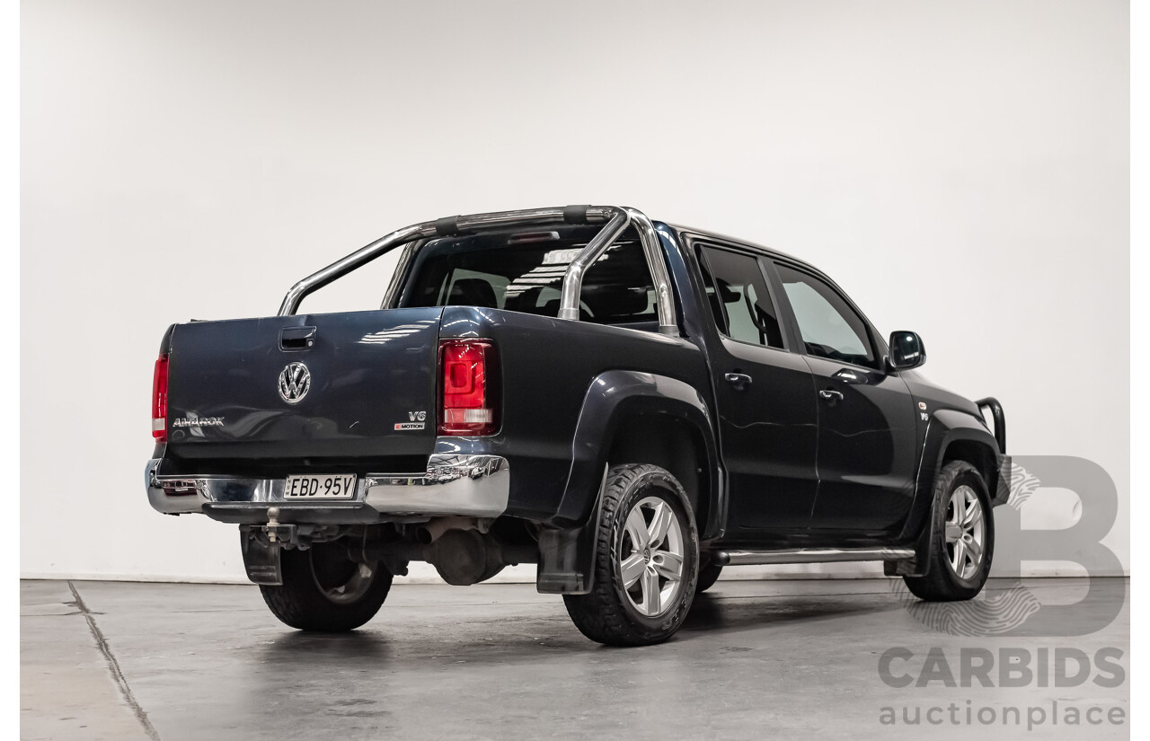 02/2019 Volkswagen Amarok TDI550 Highline V6 4Motion (4x4) 2H MY19 Dual Cab Utility Blue Metallic Turbo Diesel V6 3.0L