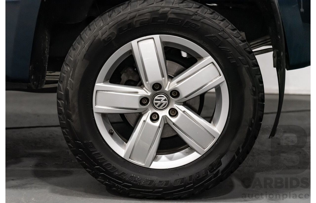 02/2019 Volkswagen Amarok TDI550 Highline V6 4Motion (4x4) 2H MY19 Dual Cab Utility Blue Metallic Turbo Diesel V6 3.0L