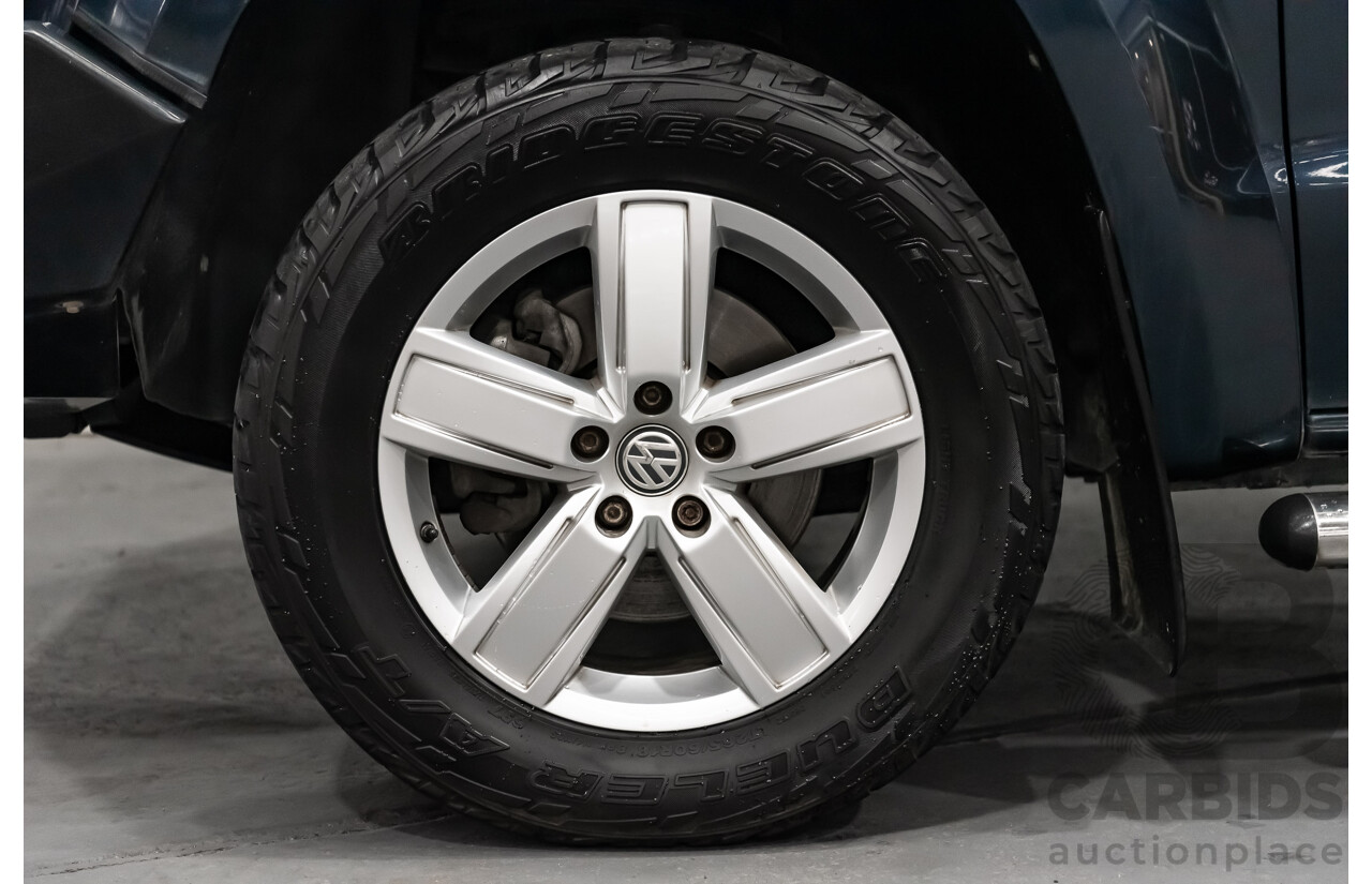 02/2019 Volkswagen Amarok TDI550 Highline V6 4Motion (4x4) 2H MY19 Dual Cab Utility Blue Metallic Turbo Diesel V6 3.0L