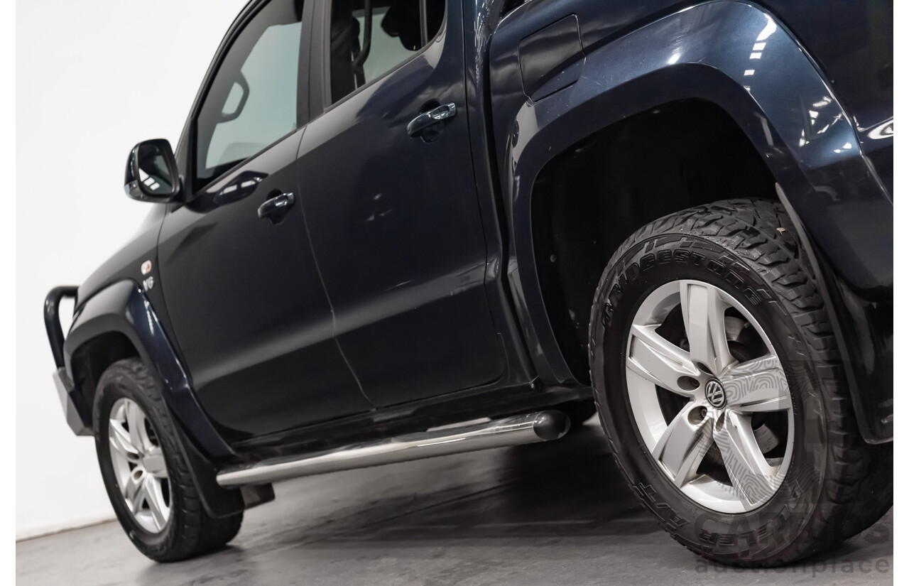 02/2019 Volkswagen Amarok TDI550 Highline V6 4Motion (4x4) 2H MY19 Dual Cab Utility Blue Metallic Turbo Diesel V6 3.0L