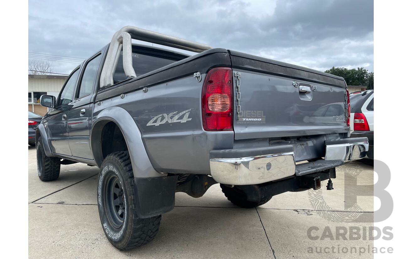 07/05 Mazda B2500 BRAVO SDX (4x4) 4WD  Dual Cab P/Up Black 2.5L