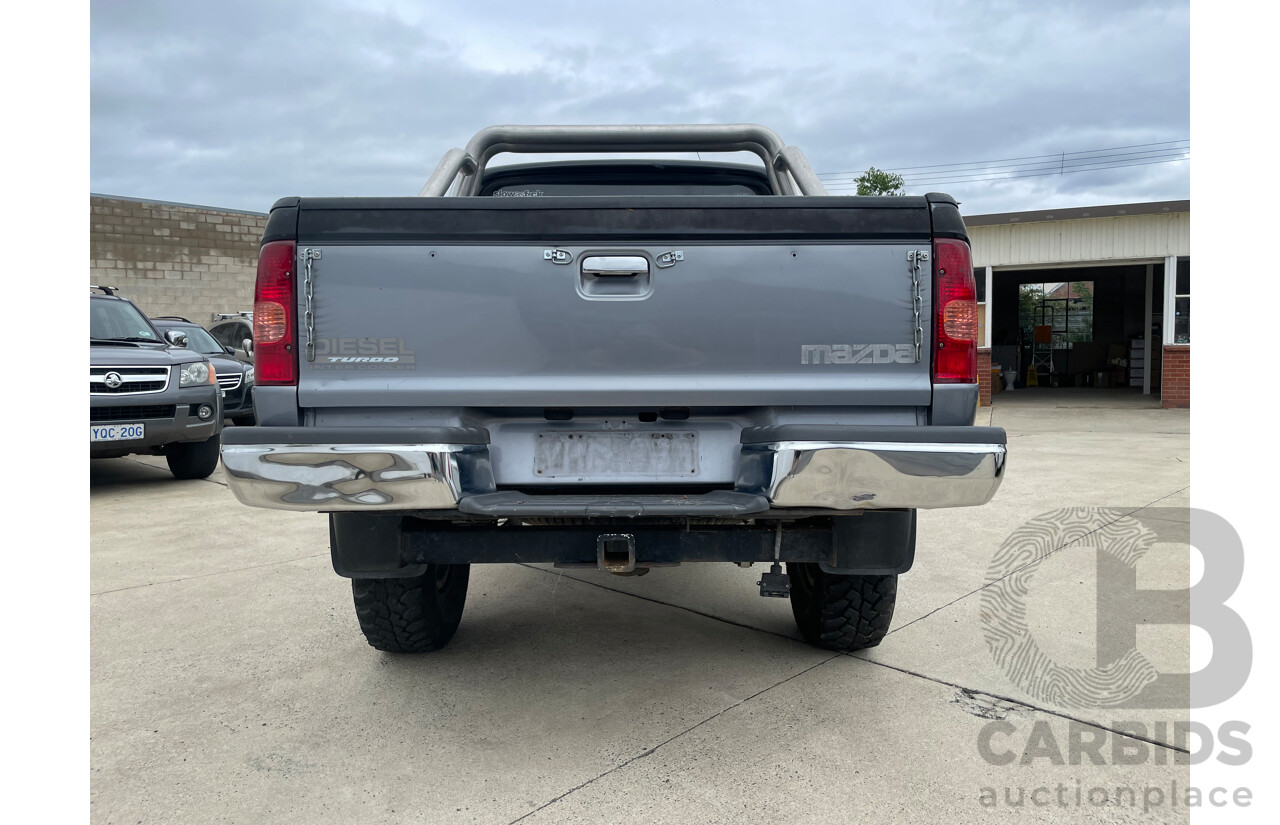 07/05 Mazda B2500 BRAVO SDX (4x4) 4WD  Dual Cab P/Up Black 2.5L