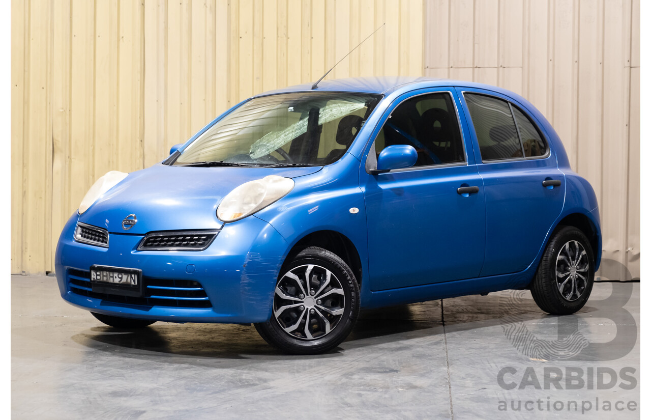 10/2008 Nissan Micra K12 5D Hatchback Blue 1.4L