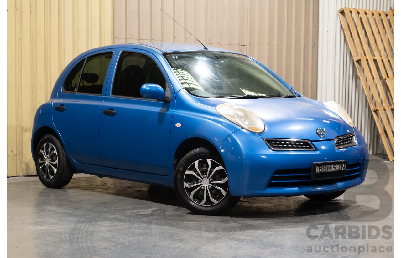 10/2008 Nissan Micra K12 5D Hatchback Blue 1.4L