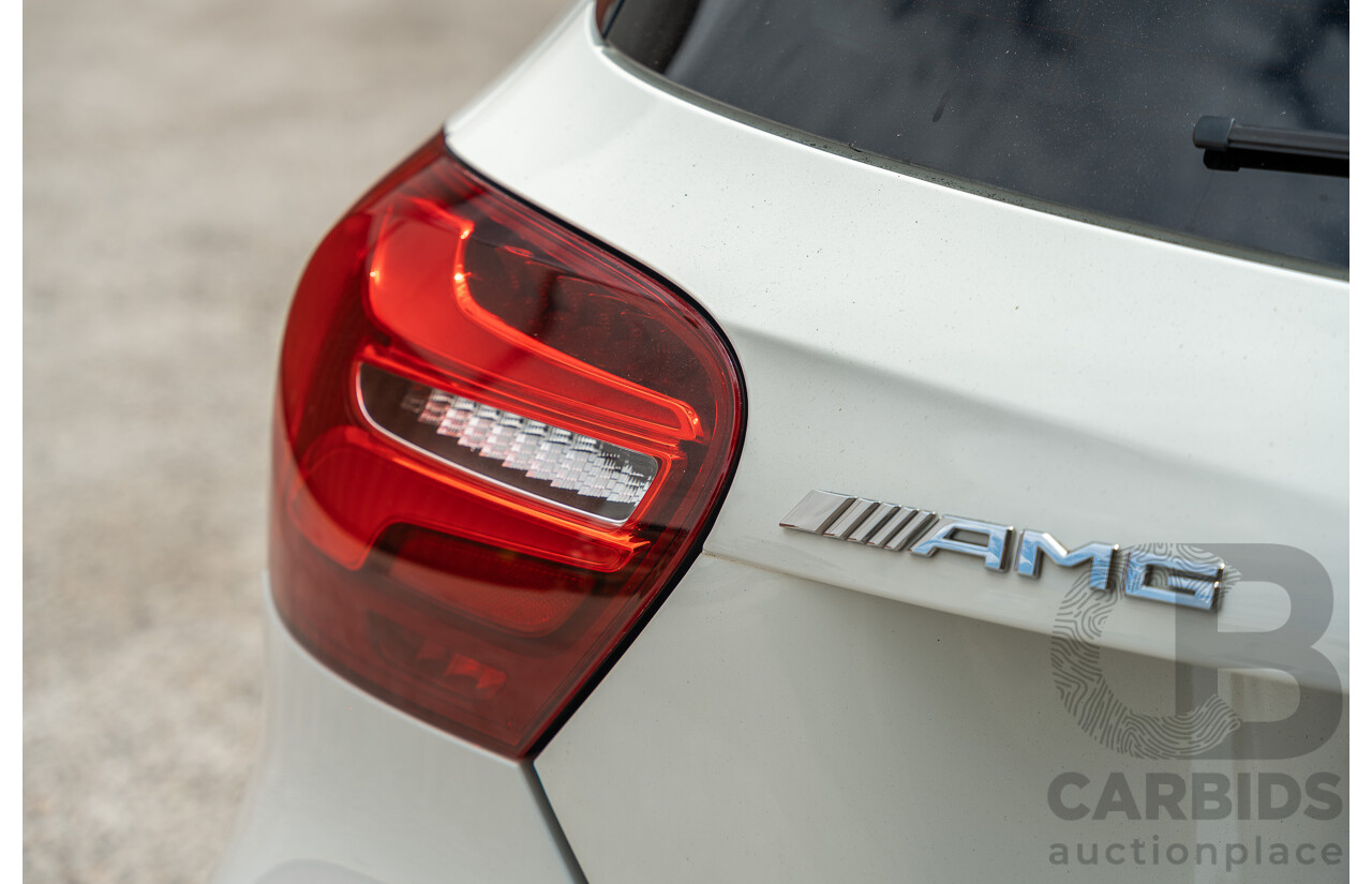 03/2017 Mercedes Benz A45 AMG (AWD) 176 4d Hatchback White Turbo 2.0L