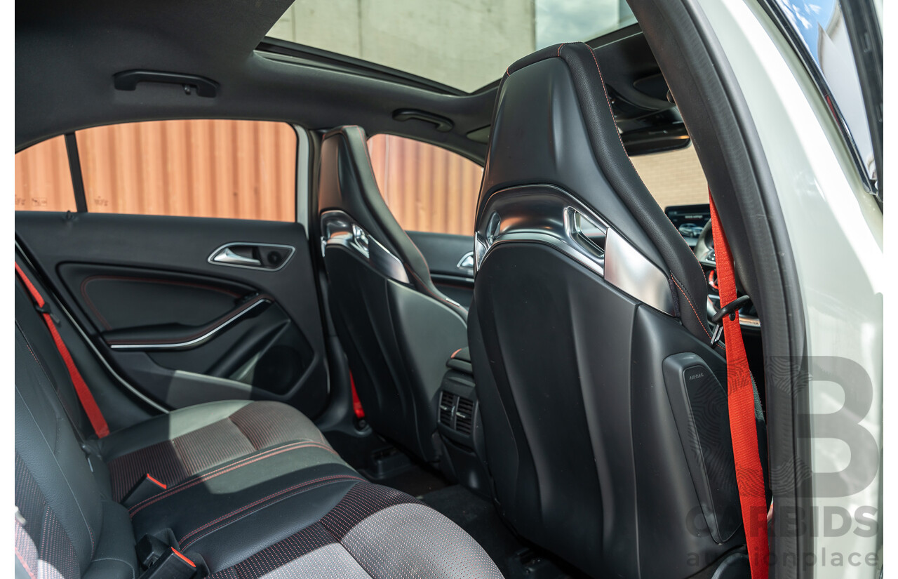 03/2017 Mercedes Benz A45 AMG (AWD) 176 4d Hatchback White Turbo 2.0L