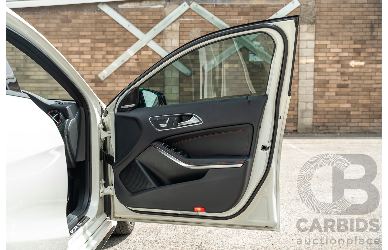 03/2017 Mercedes Benz A45 AMG (AWD) 176 4d Hatchback White Turbo 2.0L