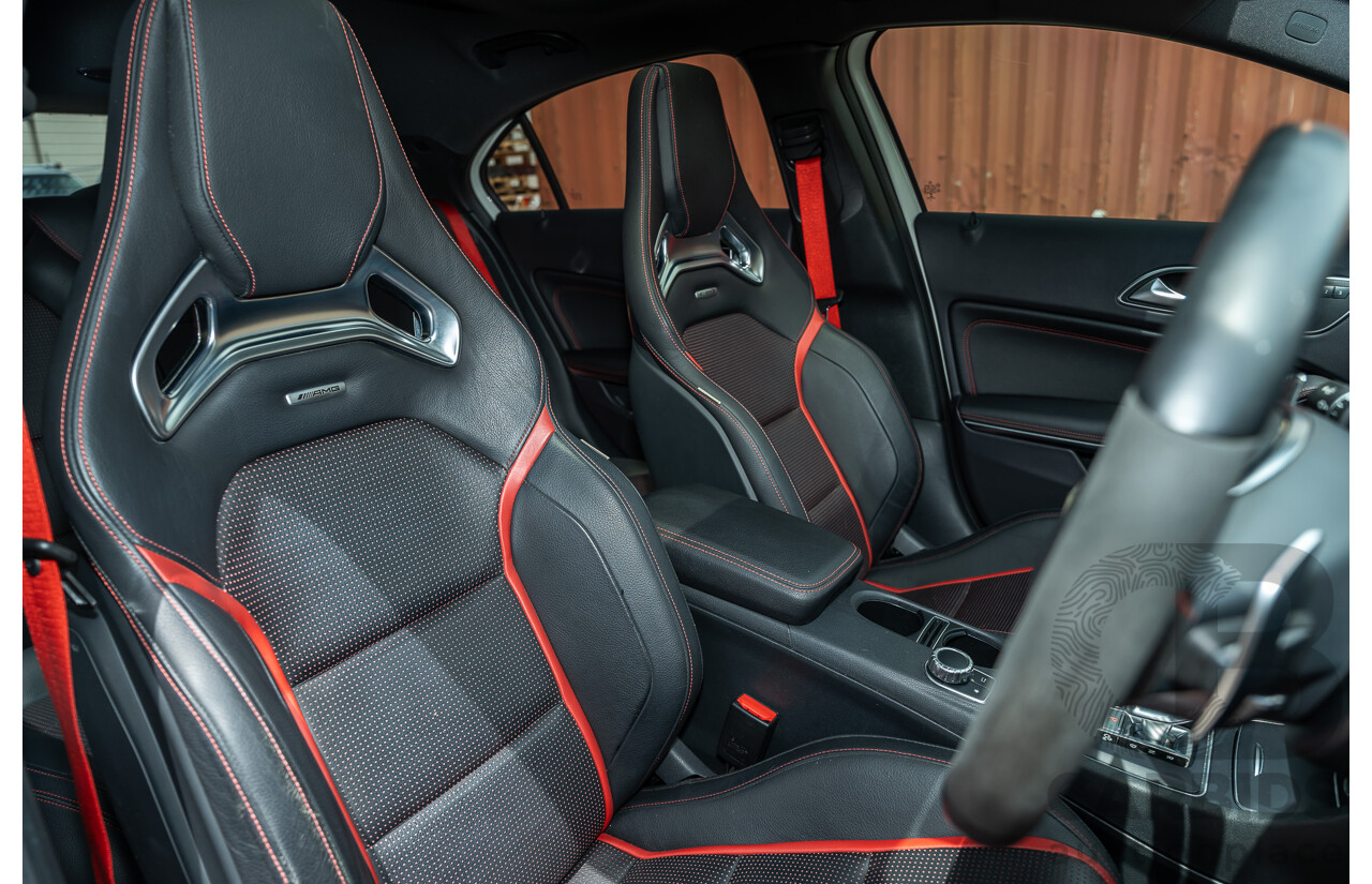 03/2017 Mercedes Benz A45 AMG (AWD) 176 4d Hatchback White Turbo 2.0L