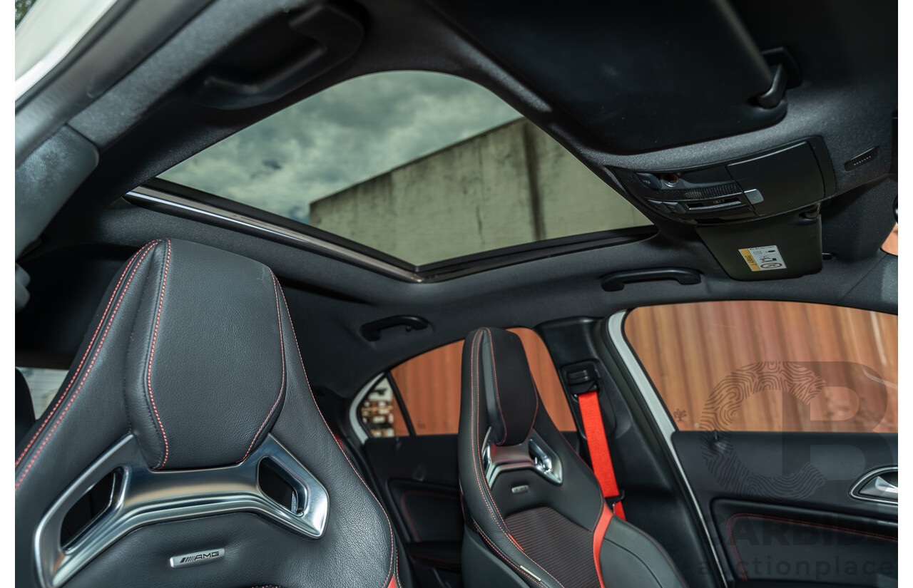 03/2017 Mercedes Benz A45 AMG (AWD) 176 4d Hatchback White Turbo 2.0L