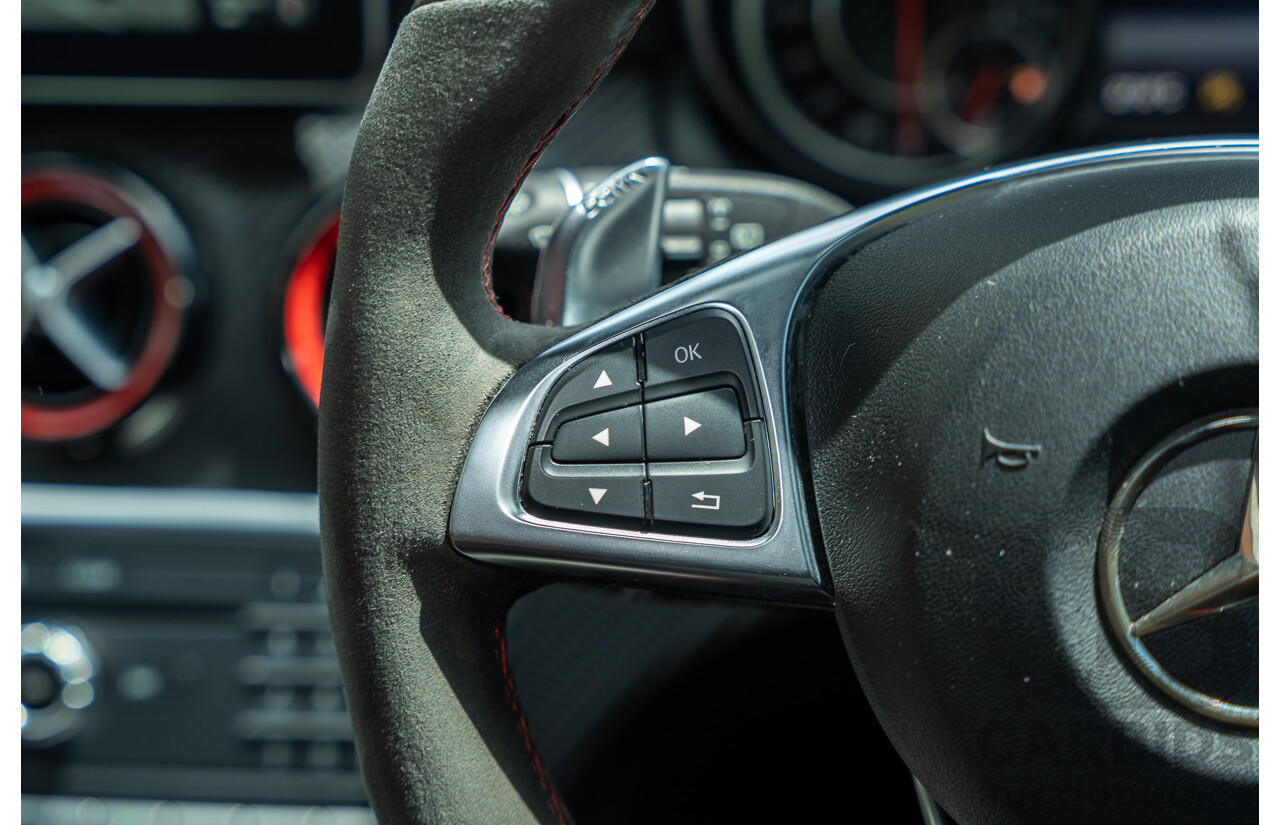 03/2017 Mercedes Benz A45 AMG (AWD) 176 4d Hatchback White Turbo 2.0L