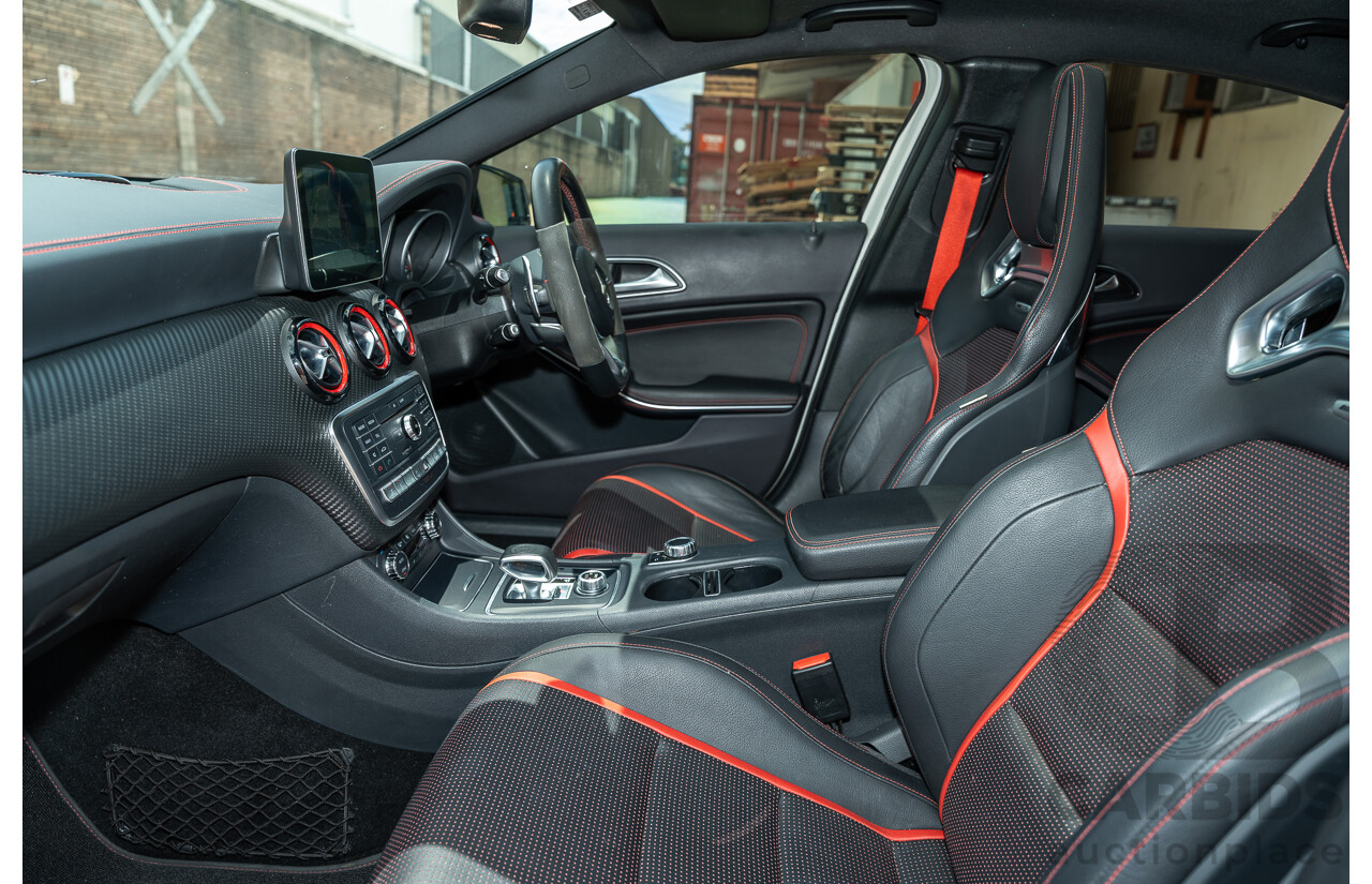 03/2017 Mercedes Benz A45 AMG (AWD) 176 4d Hatchback White Turbo 2.0L