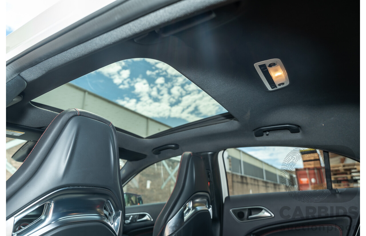 03/2017 Mercedes Benz A45 AMG (AWD) 176 4d Hatchback White Turbo 2.0L