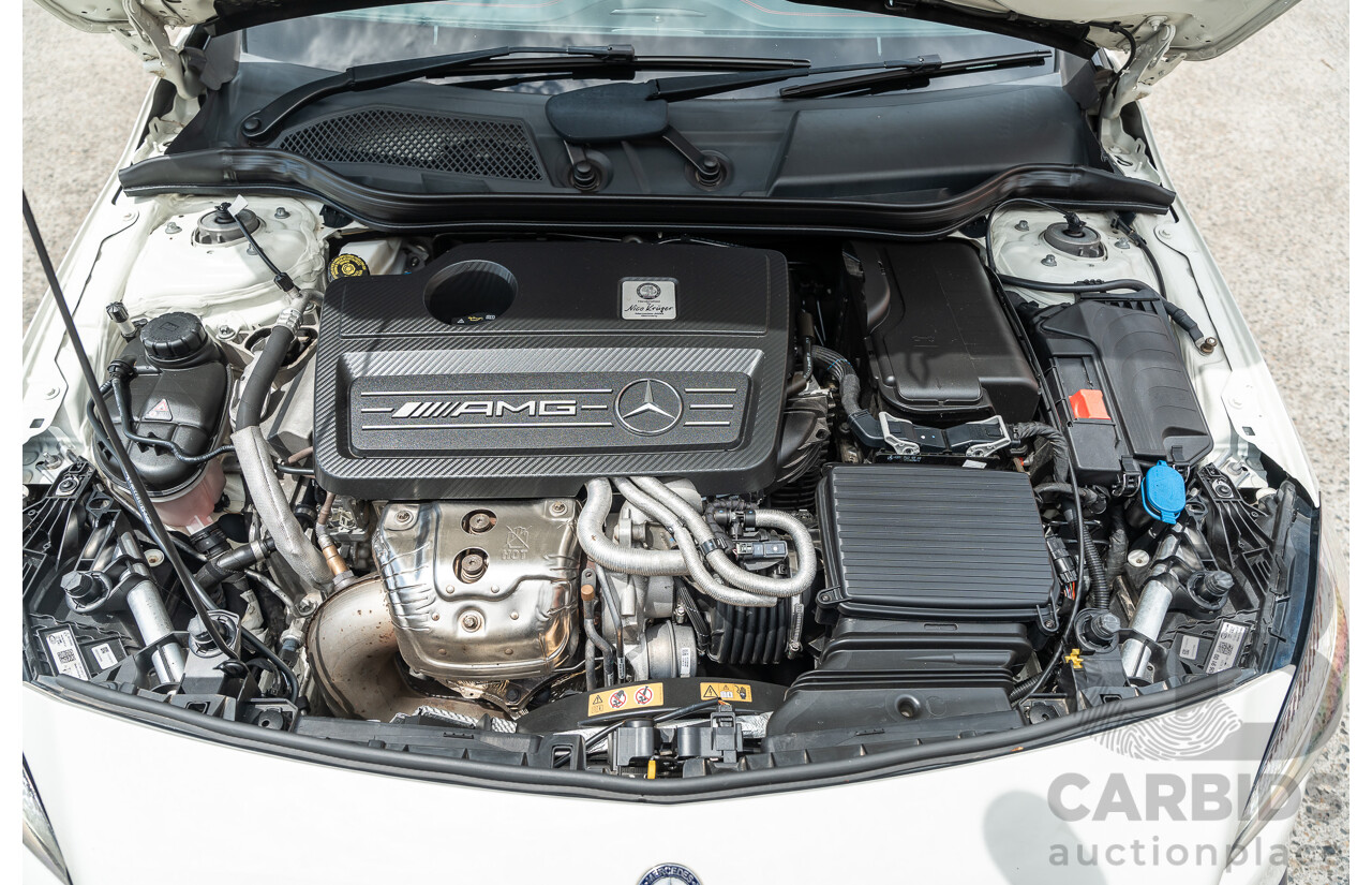 03/2017 Mercedes Benz A45 AMG (AWD) 176 4d Hatchback White Turbo 2.0L