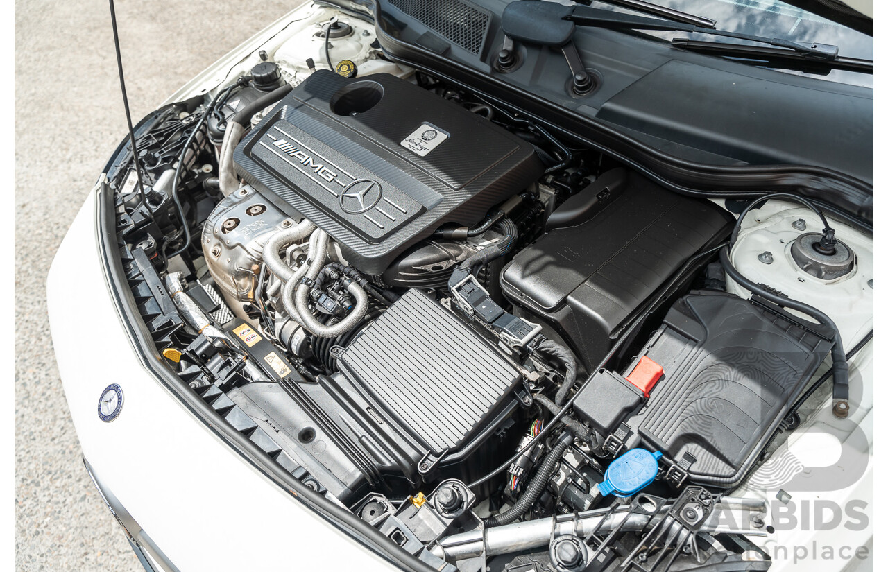 03/2017 Mercedes Benz A45 AMG (AWD) 176 4d Hatchback White Turbo 2.0L