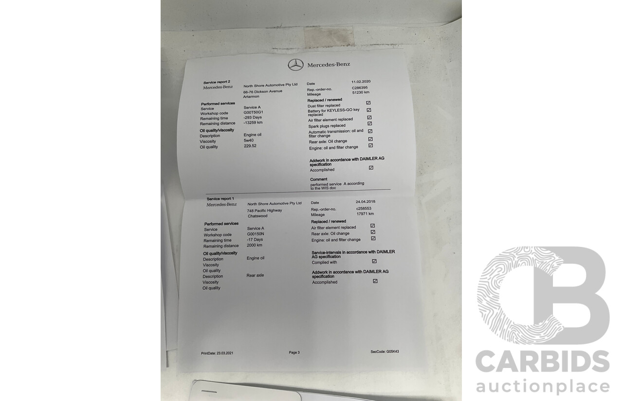 03/2017 Mercedes Benz A45 AMG (AWD) 176 4d Hatchback White Turbo 2.0L