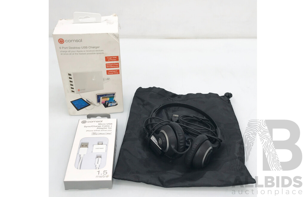 EPOS Senheiser and Comsol 6 Port USB Charger with Adapter