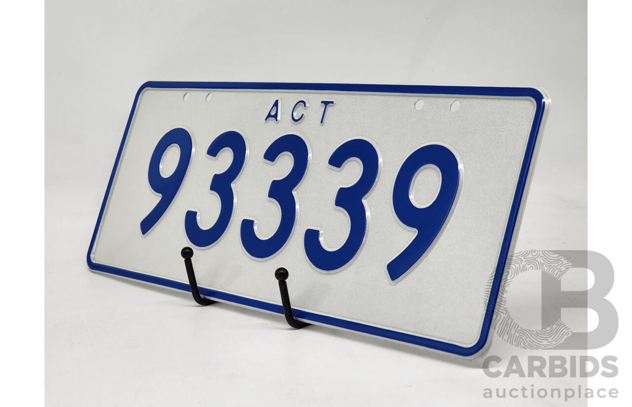 ACT 5-Digit Number Plate - 93339