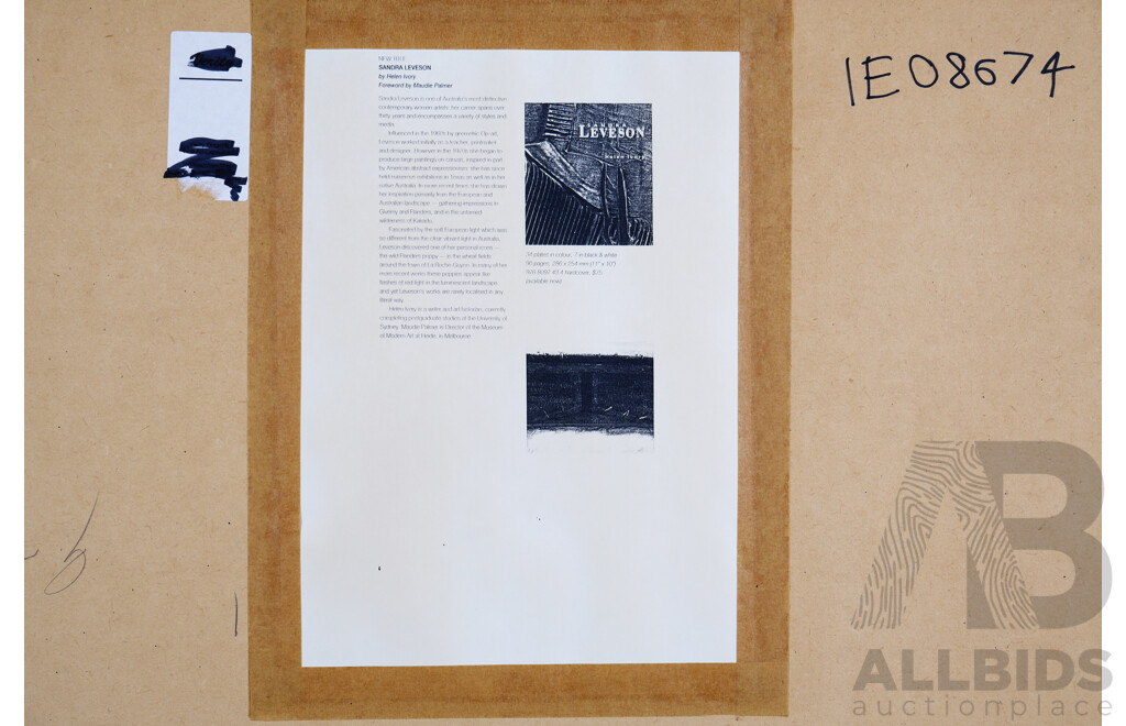 Sandra Leveson (born 1944), Windward Flight 1992, Screenprint