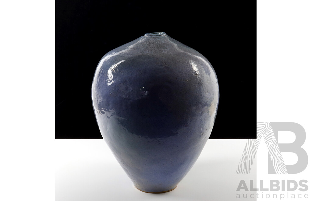 Hildegard Anstice (Born 1936), Glazed Coiled Earthenware Vase