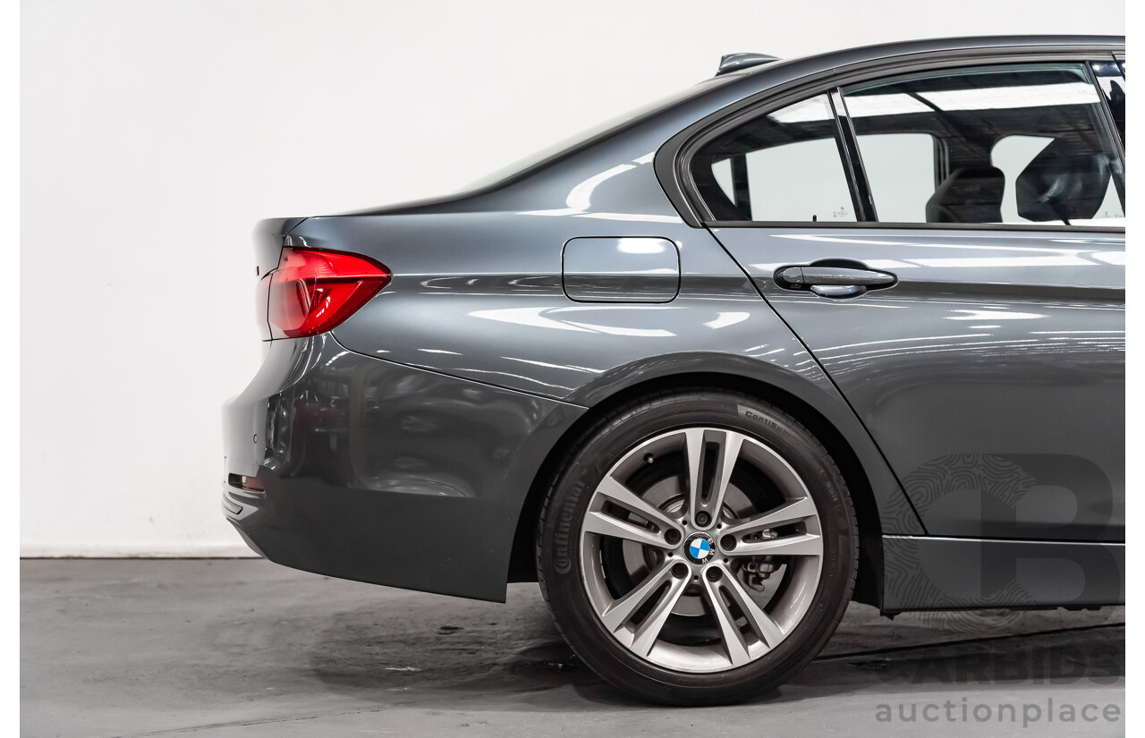 6/2017 BMW 330i Sport Line F30 LCI 4d Sedan Mineral Grey Metallic Turbo 2.0L