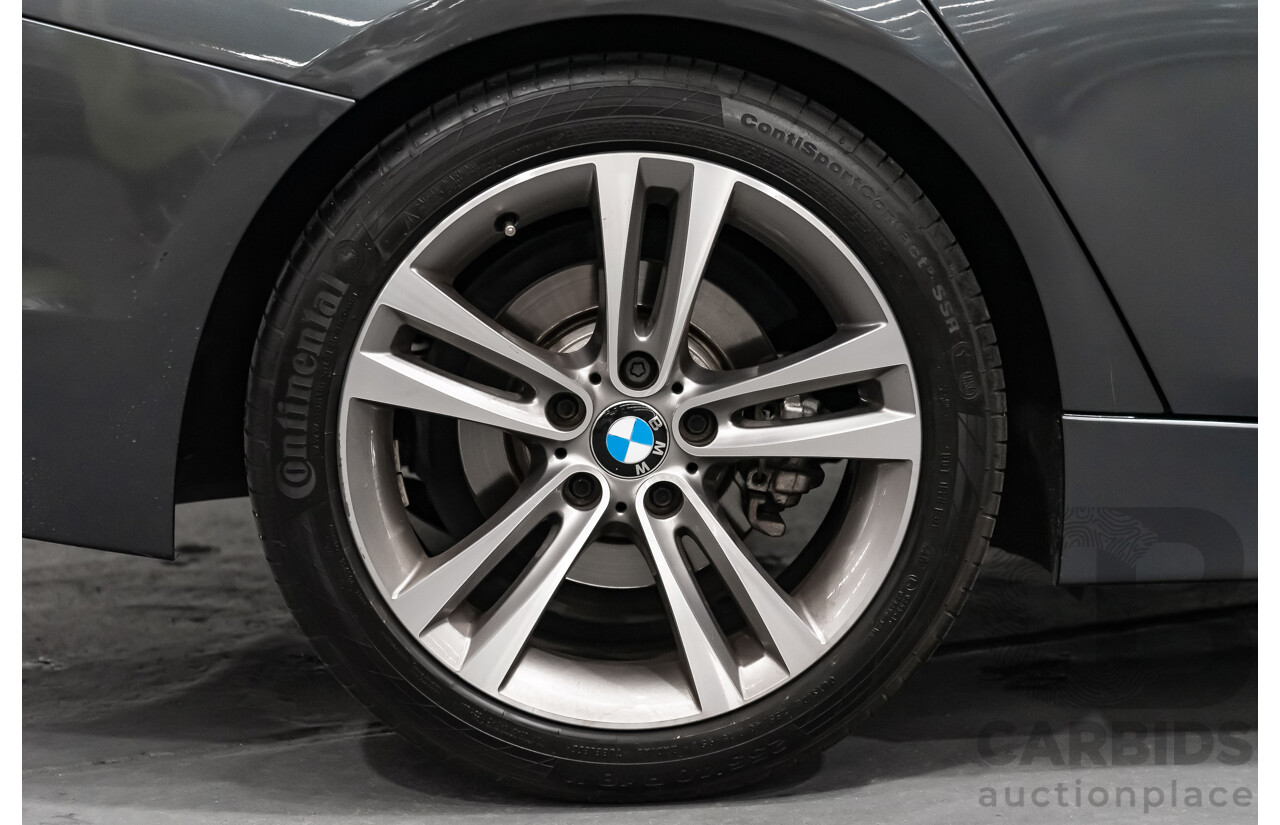 6/2017 BMW 330i Sport Line F30 LCI 4d Sedan Mineral Grey Metallic Turbo 2.0L