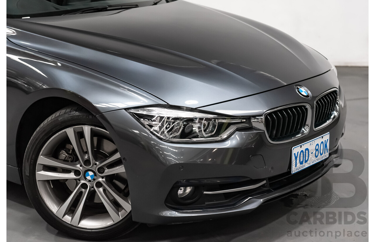 6/2017 BMW 330i Sport Line F30 LCI 4d Sedan Mineral Grey Metallic Turbo 2.0L