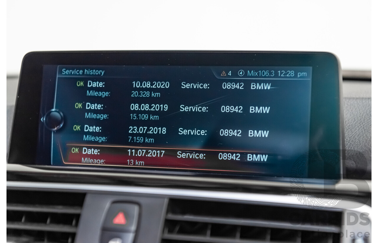 6/2017 BMW 330i Sport Line F30 LCI 4d Sedan Mineral Grey Metallic Turbo 2.0L