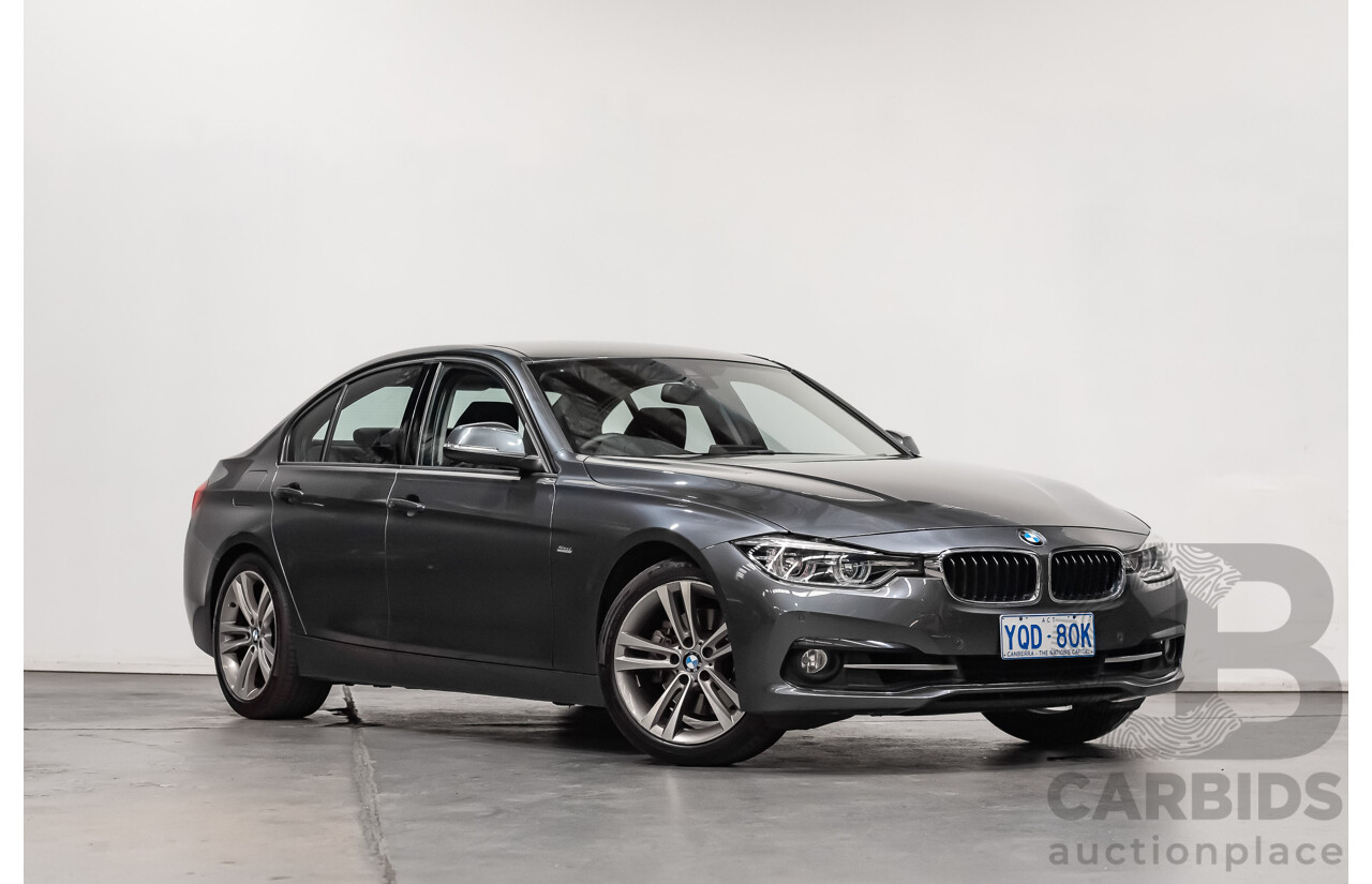 6/2017 BMW 330i Sport Line F30 LCI 4d Sedan Mineral Grey Metallic Turbo 2.0L