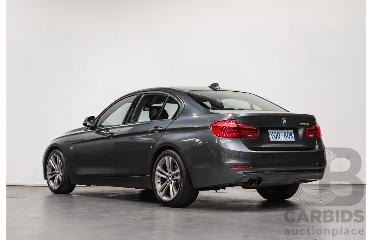 6/2017 BMW 330i Sport Line F30 LCI 4d Sedan Mineral Grey Metallic Turbo 2.0L