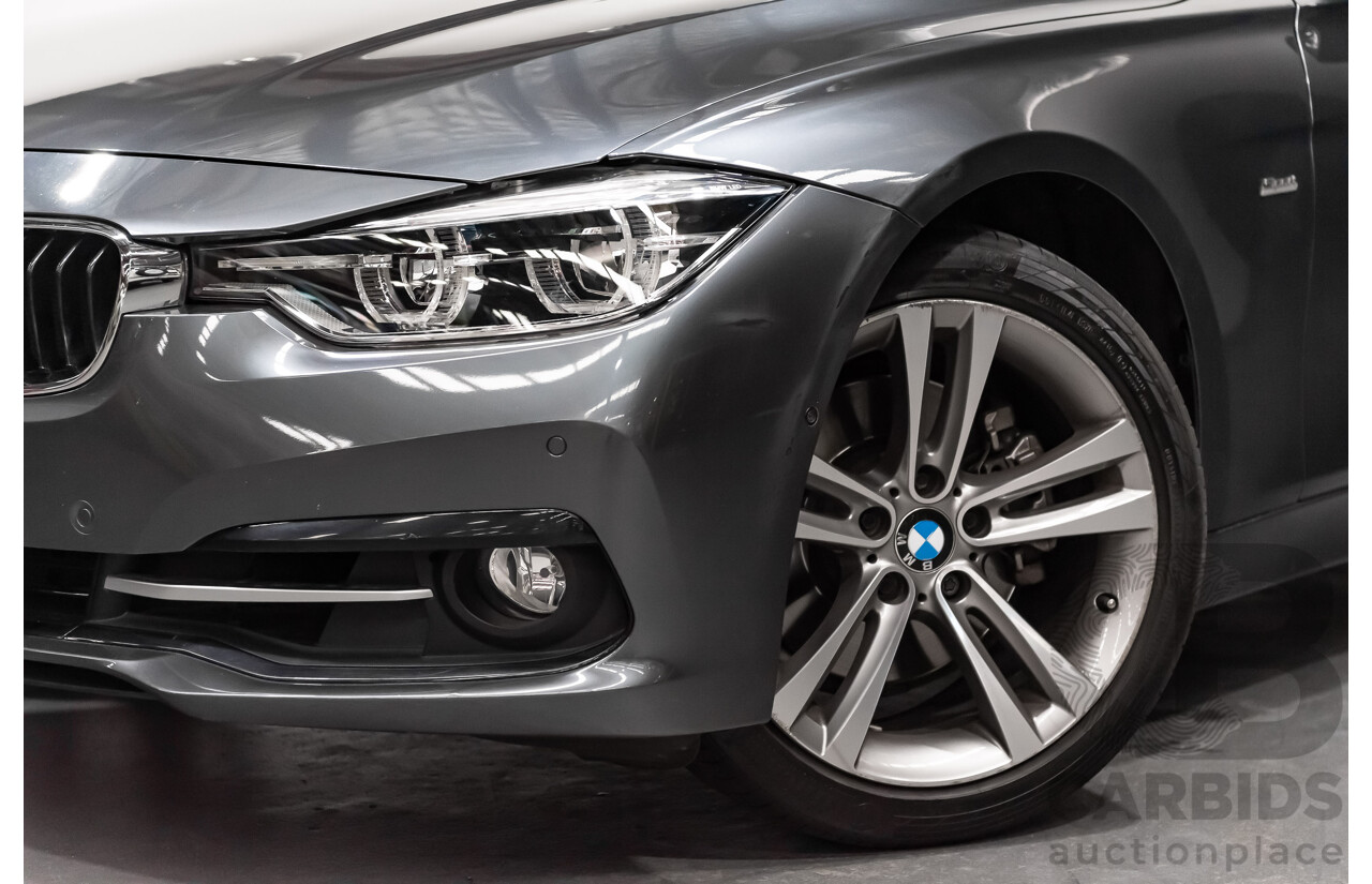 6/2017 BMW 330i Sport Line F30 LCI 4d Sedan Mineral Grey Metallic Turbo 2.0L