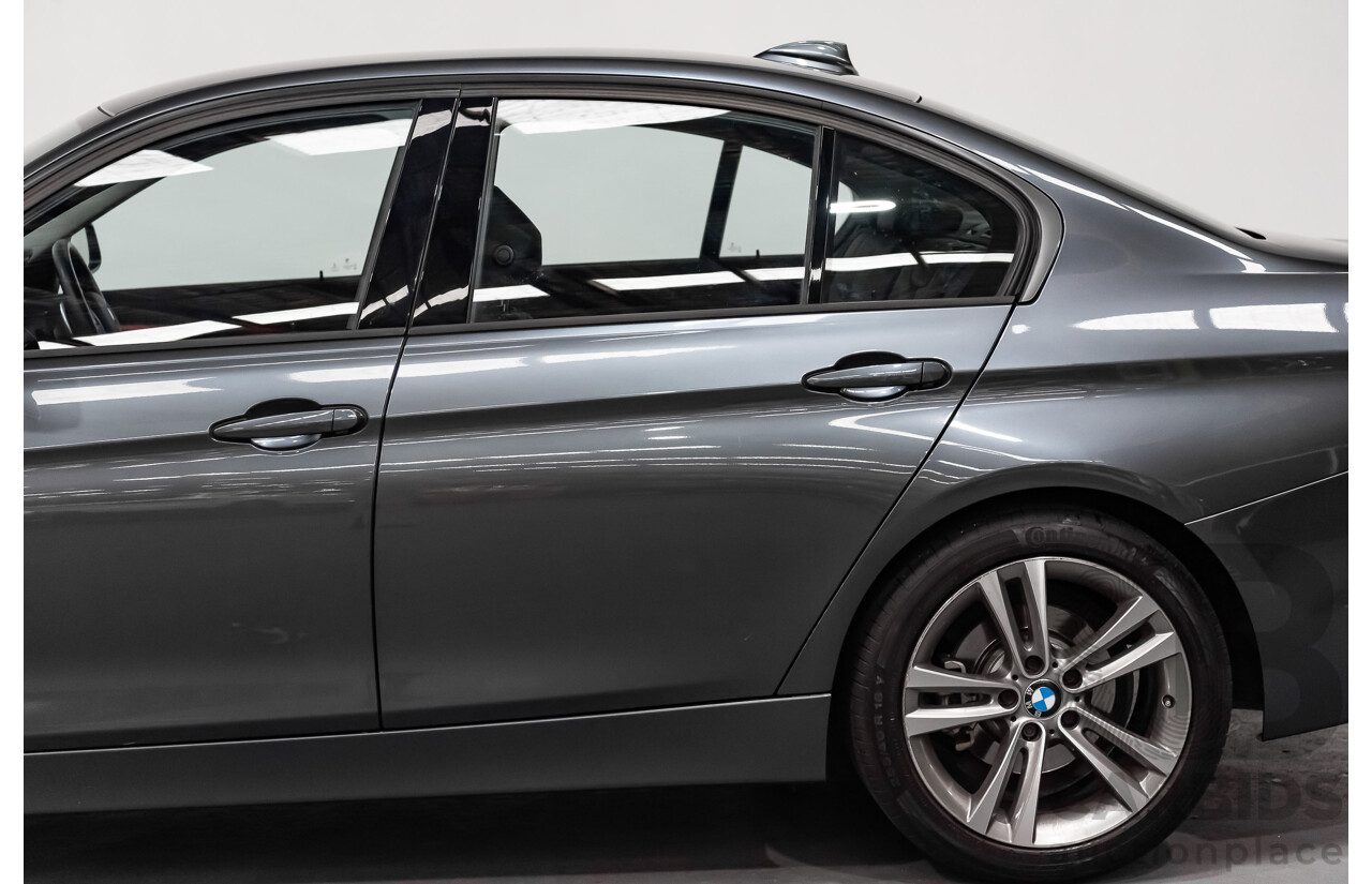 6/2017 BMW 330i Sport Line F30 LCI 4d Sedan Mineral Grey Metallic Turbo 2.0L