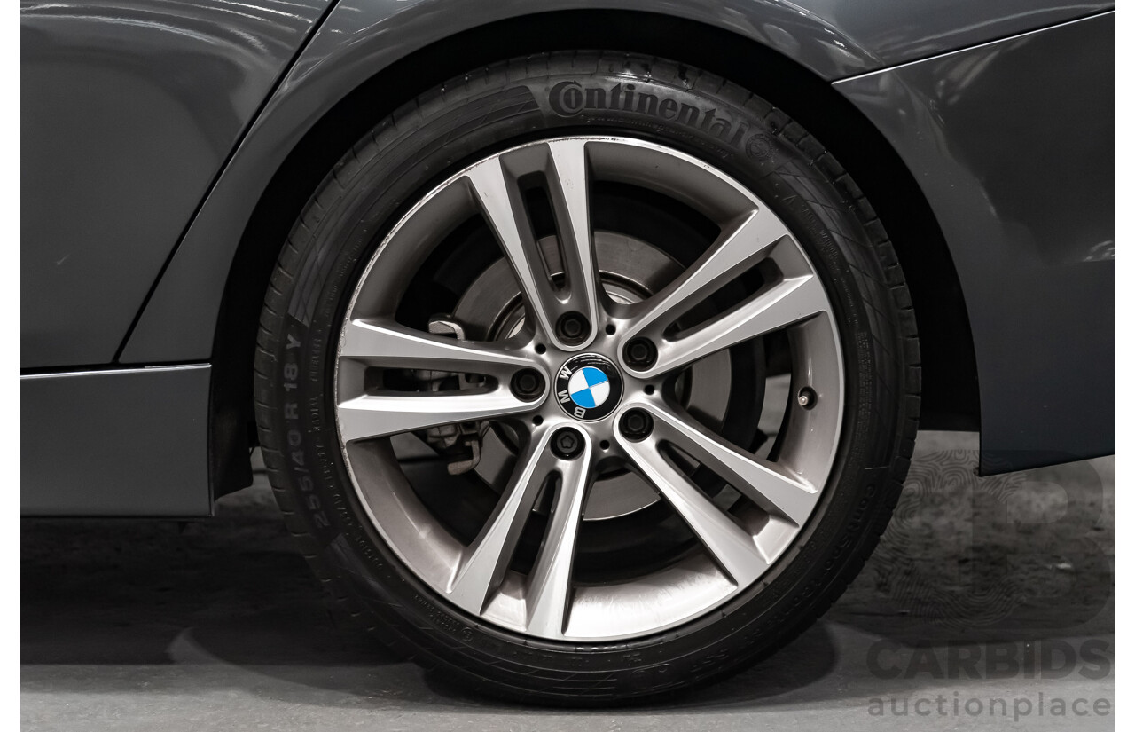 6/2017 BMW 330i Sport Line F30 LCI 4d Sedan Mineral Grey Metallic Turbo 2.0L