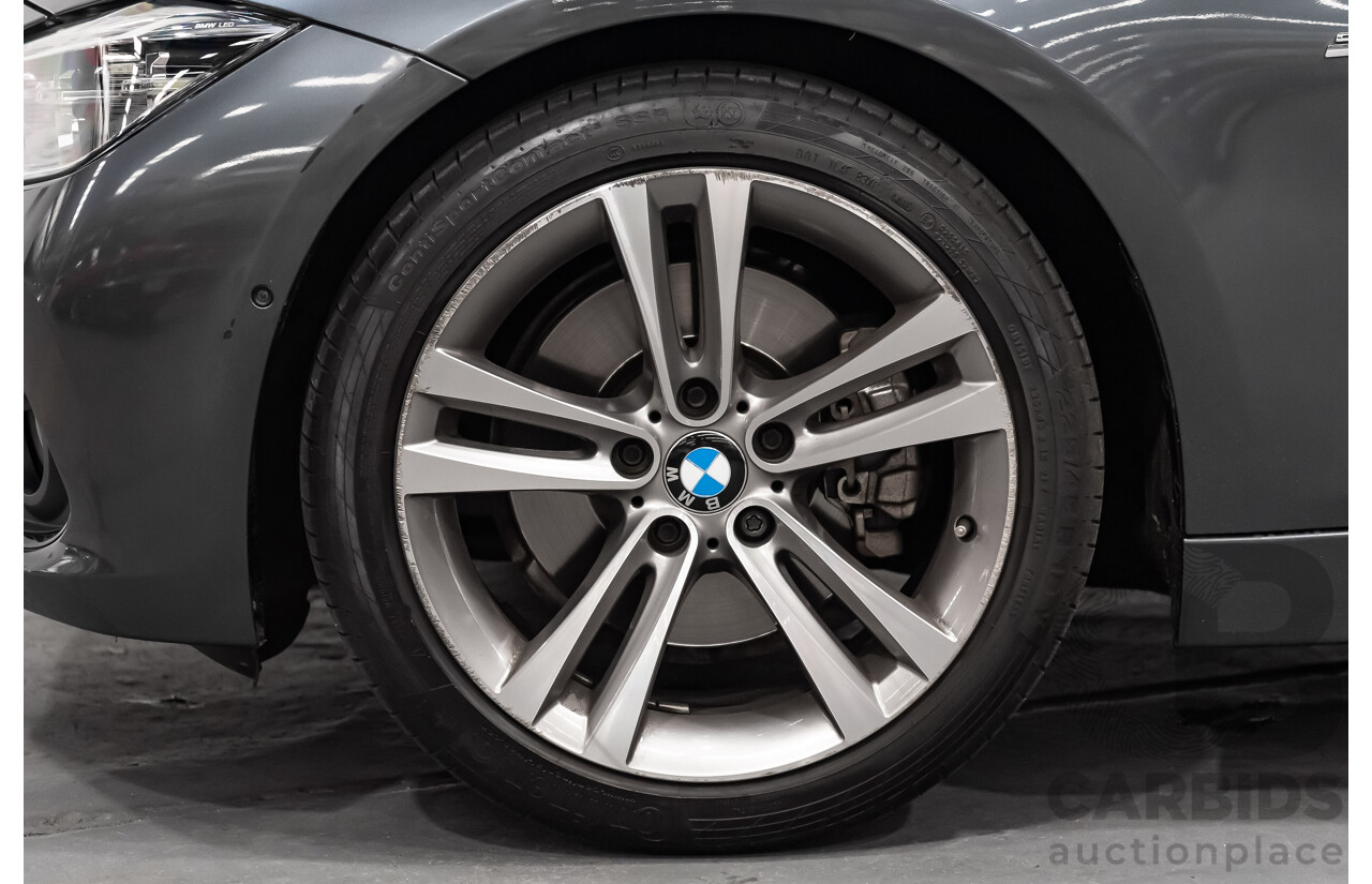 6/2017 BMW 330i Sport Line F30 LCI 4d Sedan Mineral Grey Metallic Turbo 2.0L
