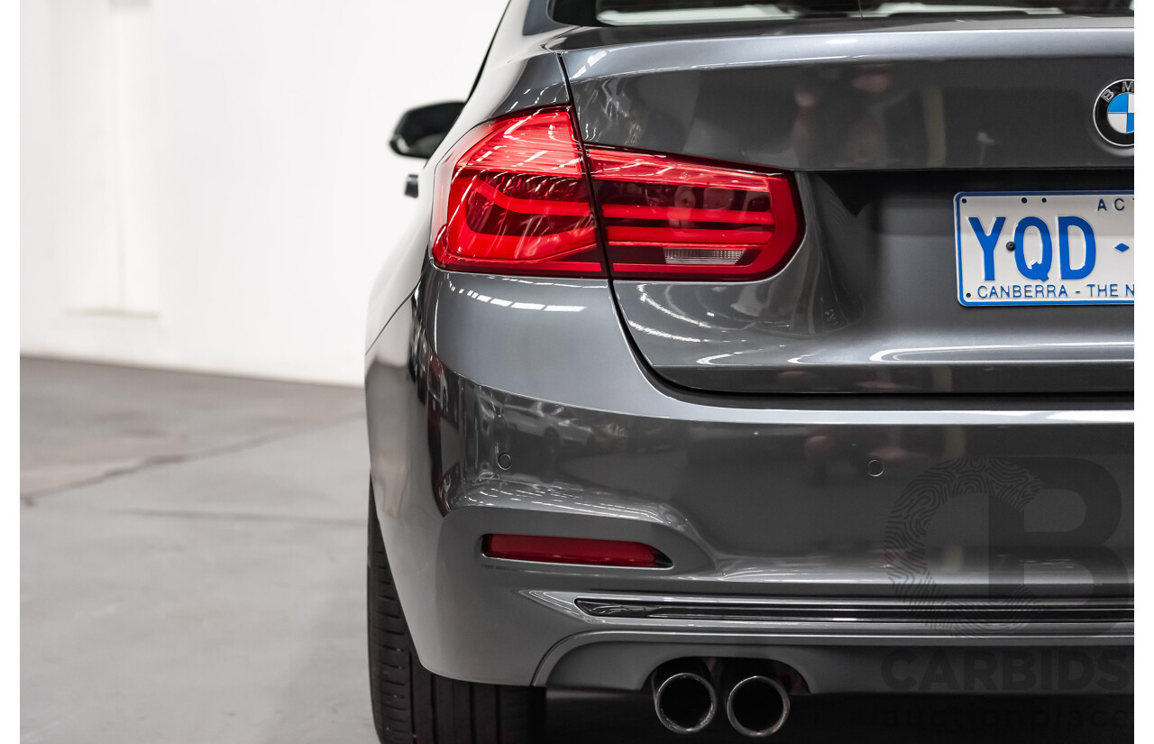 6/2017 BMW 330i Sport Line F30 LCI 4d Sedan Mineral Grey Metallic Turbo 2.0L