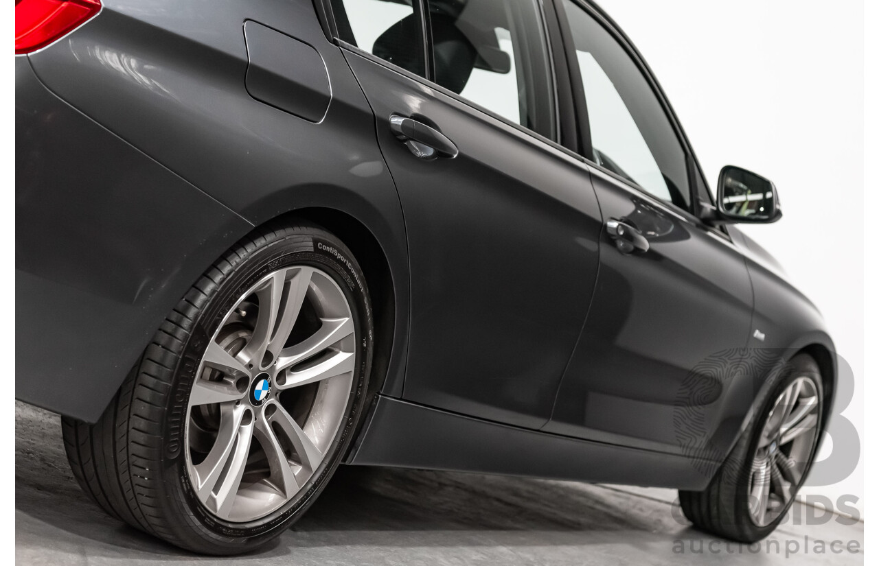 6/2017 BMW 330i Sport Line F30 LCI 4d Sedan Mineral Grey Metallic Turbo 2.0L