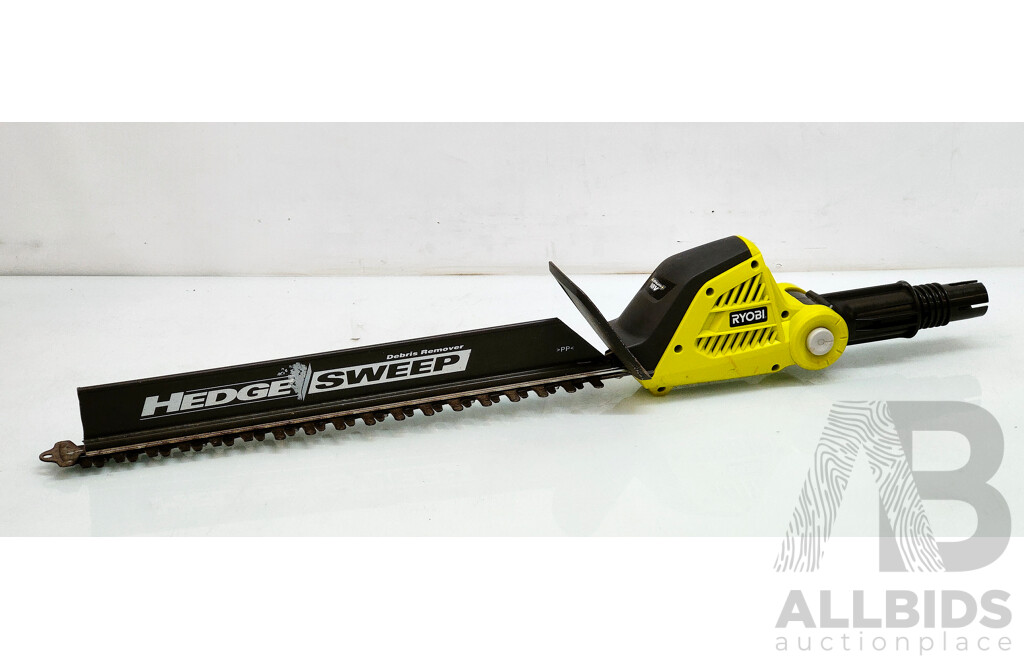 Ryobi Cordless Pole Hedge Trimmer and Line Trimmer (Tool Only) - Lot of 2