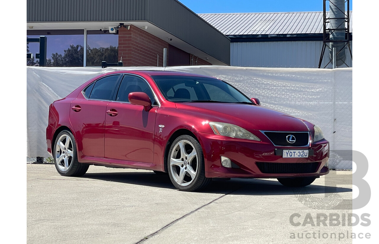 6/2007 Lexus Is250 X GSE20R 4d Sedan Red 2.5L
