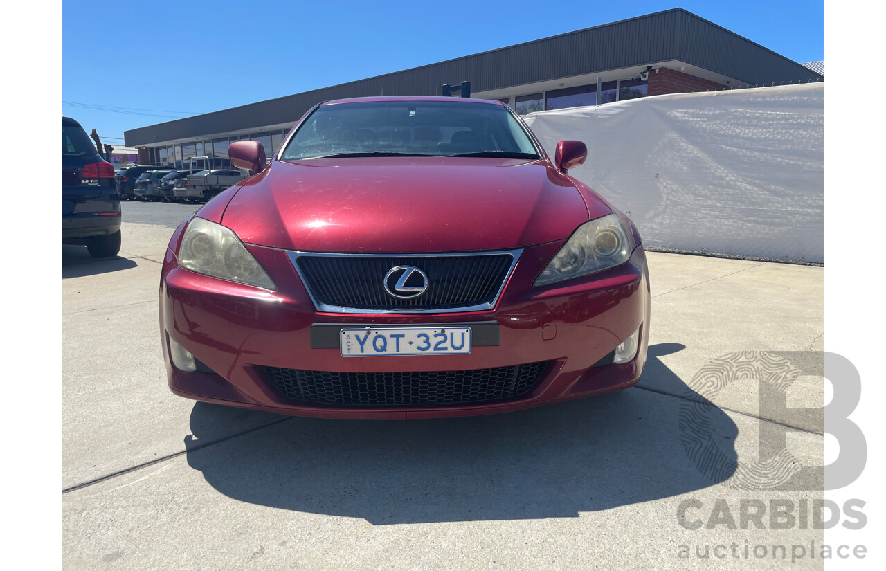 6/2007 Lexus Is250 X GSE20R 4d Sedan Red 2.5L