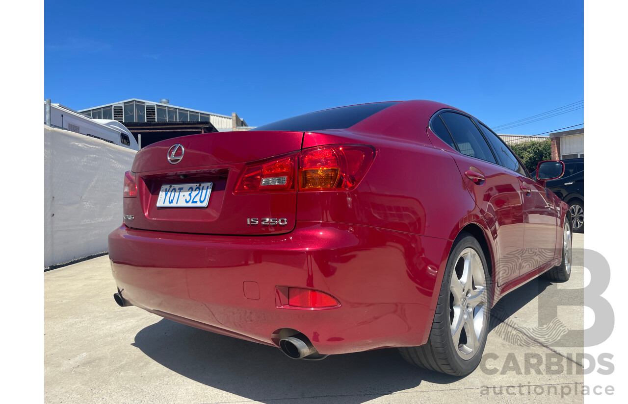 6/2007 Lexus Is250 X GSE20R 4d Sedan Red 2.5L