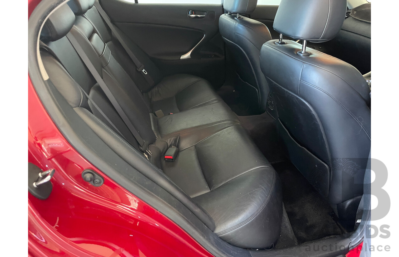 6/2007 Lexus Is250 X GSE20R 4d Sedan Red 2.5L