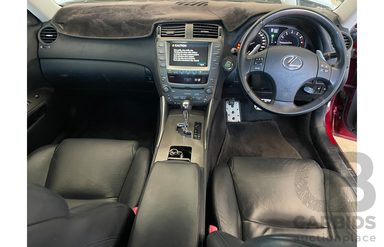 6/2007 Lexus Is250 X GSE20R 4d Sedan Red 2.5L