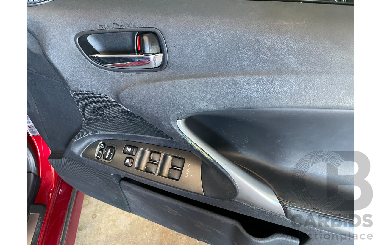 6/2007 Lexus Is250 X GSE20R 4d Sedan Red 2.5L